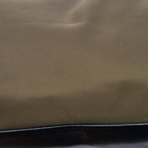 Prada Khaki Green Tessuto Nylon Brown Leather Hobo Shoulder Bag Made in Italy - Picture 3 of 14